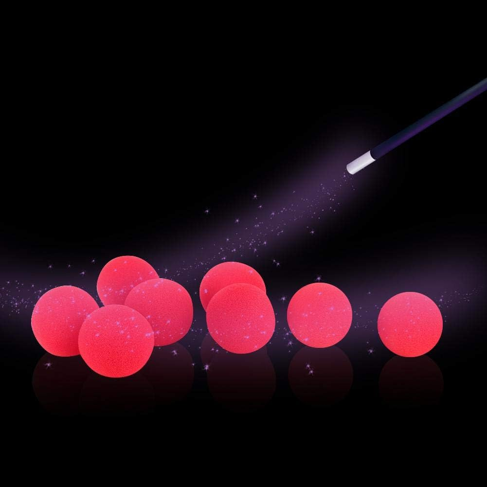 10Pcs Magic Sponge Ball Set, 4.5Cm/1.77Inch Red Sponge Softball Close-Up Magic Street Classic Comedy Trick Props Soft Red Sponge Balls image number 4