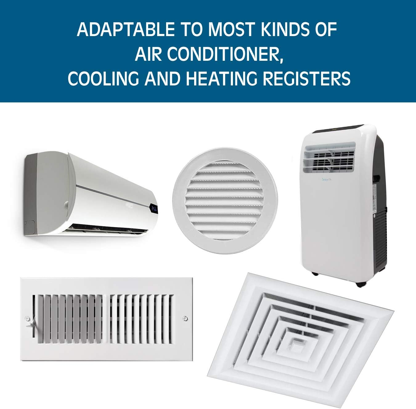 AIR WING Slim, Length & Angle Adjustable Air Conditioner Deflector Helps Cooling/Heating Air Circulation, anti Blast, Wind Baffle and Direction, Anti-Condensation image number 5