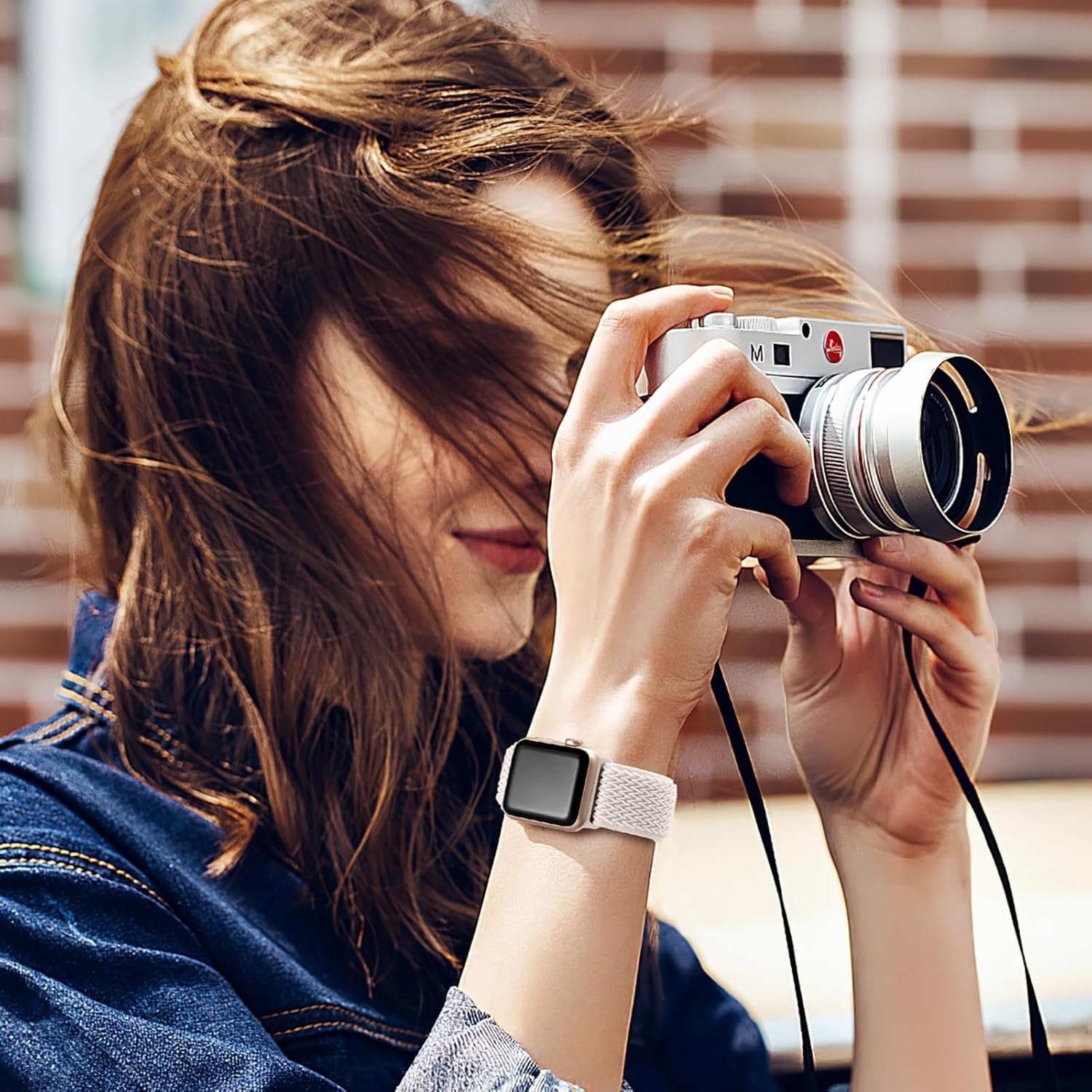 T Tersely 3Pack Stretchy Nylon Bands Compatible with Apple Watch Series 11 SE3 10 9 8 7 6 5 4 3 2/Se,42/41/40/38Mm Adjustable Breathable Elastic Sport Strap Solo Loop for Apple - Starlight+Smoke Blue+Lavender Gray image number 3