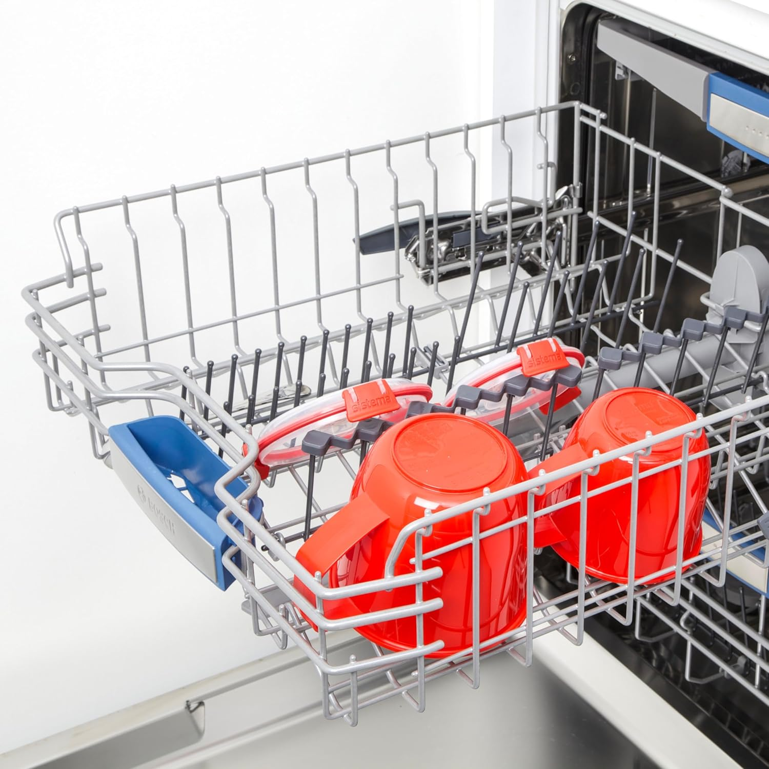 Sistema 1142 Small Microwave Cookware Soup Mug, 19.1 Oz, Red image number 4