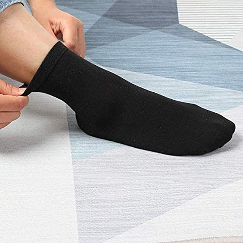 Bamboo Men Sock Breathable Sock Low Quarter Thin Ankle Sock Comfort Cool Soft Sock 5 Pairs image number 7