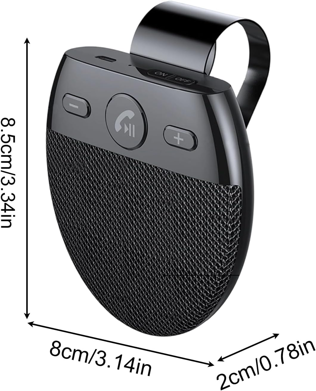 Uoqpty Car Wireless Speaker | Wireless Car Radio,Hands-Free Vehicle Speaker - for Travel Camping Daily Driving Commuting Truck Vehicle SUV RV image number 4