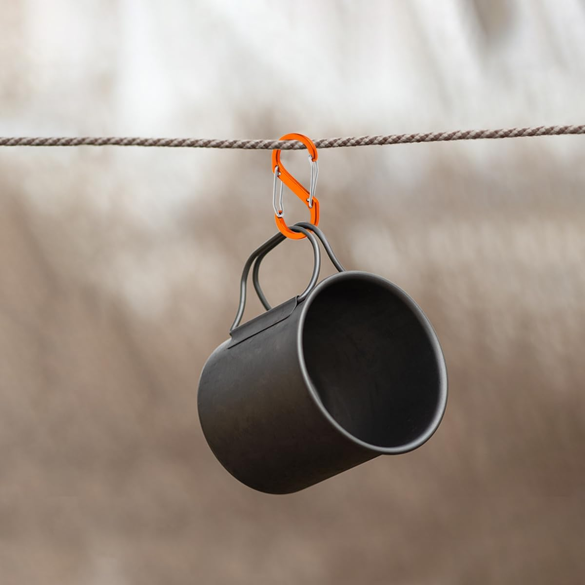 NILLOS Colorful Alloy Snap Hook, 12 PCS S-Shape Dual Clips Mini Carabiners for Outdoor Sports, Camping, Mountaineering, and Hiking (Multiple Colour) image number 5