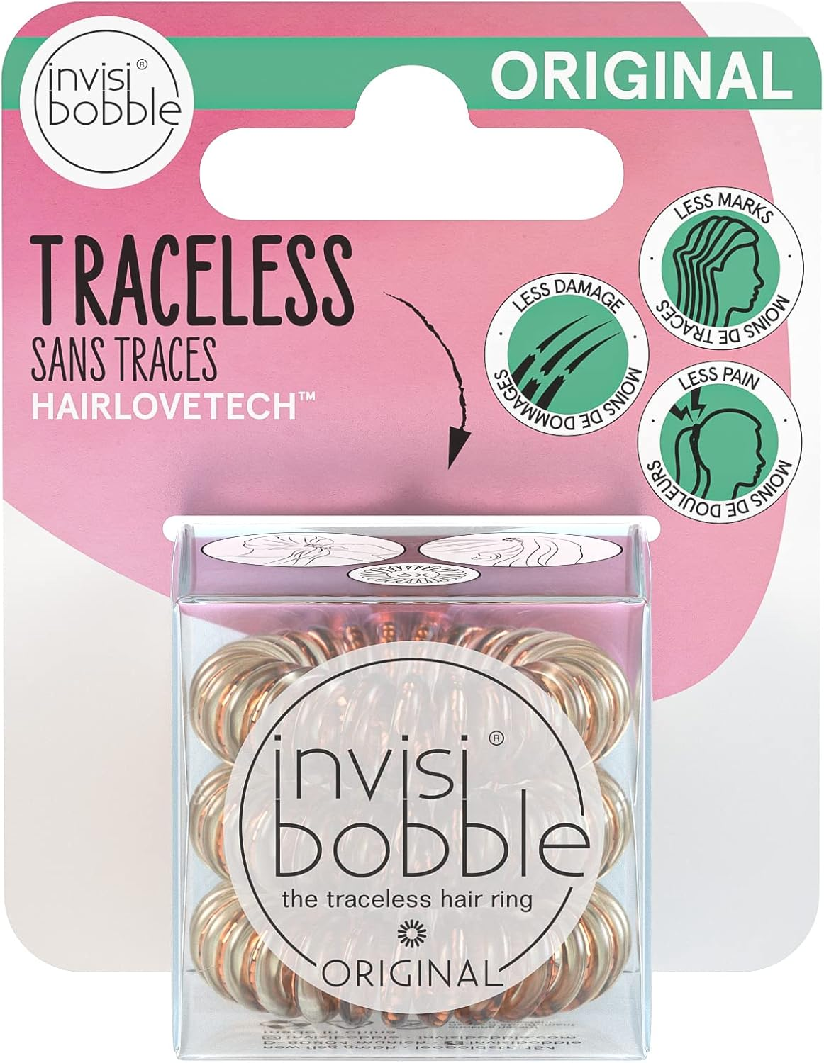 Invisibobble Original Time to Shine Edition Bronze Me Pretty Traceless Hair Ring image number 4