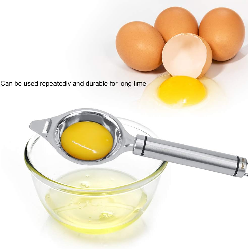 Gadget Cooking Baker Tool Stainless Steel anti Enduring Egg White Yolk Separator Holder Filter Kitchen Tool image number 3