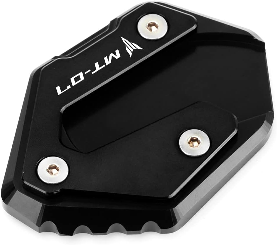 Modeer for Ya.Maha MT07 FZ07 2014-2024 Motorcycle Side Stand Extension Enlarge Plate Pad Mt 07 Fz 07 Accessories Color Black - Frame Sliders image number 3