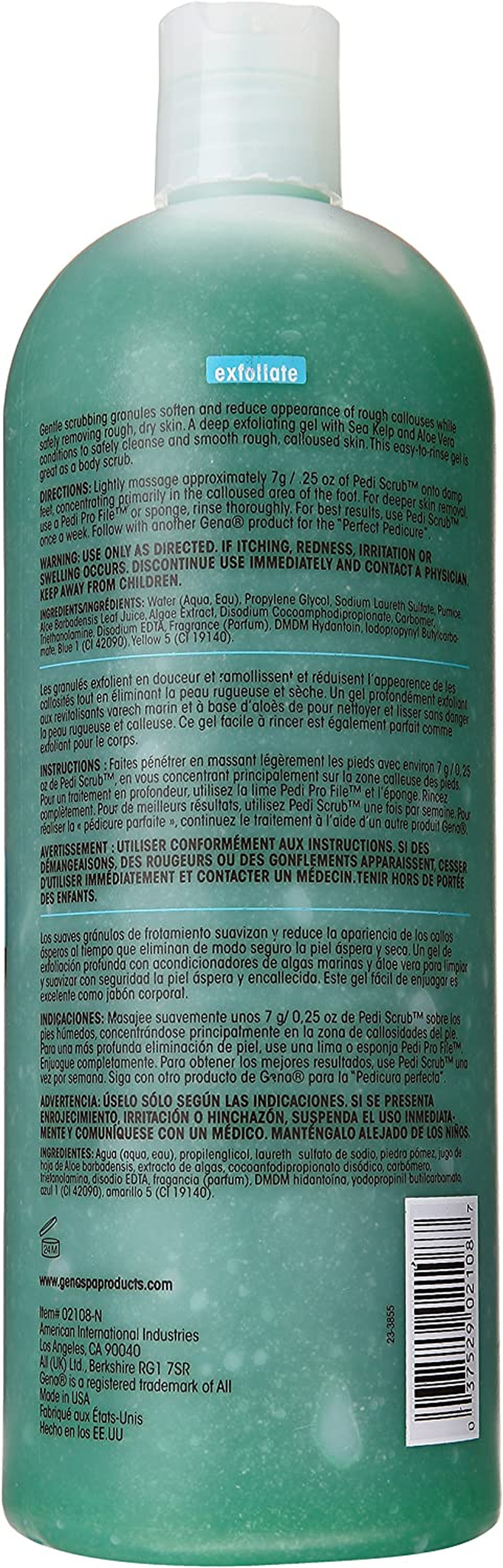 Gena Pedi Scrub 950 Ml, Plum, 950 Ml image number 3