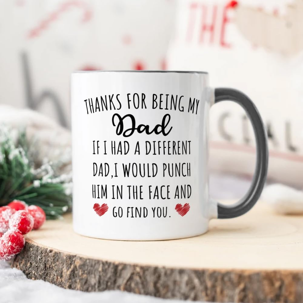 Fatbaby Funny Dad Coffee Mug Gifts, Humorous Birthday Christmas Father&rsquo;S Day Gifts Dad Tea Cup 11Oz image number 2