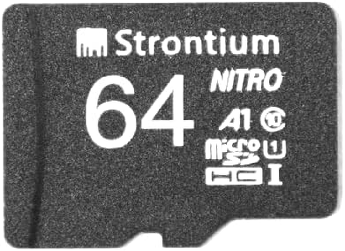 Strontium Nitro A1 Micro SDXC Memory Card with Adapter, 64 GB
