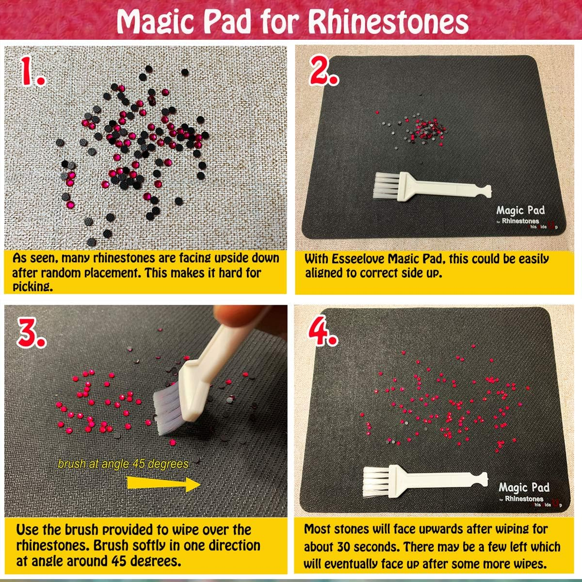 Hotfix Applicator Tool, DIY Hot Fix Rhinestone Setter, Hot Fixed Kit, 5679 Pcs, AB, Clear, 34/30/20/16/10SS, 12 Colors, Bigger Rhinestones, Gem Picker, Bedazzler Kit with Rhinestones image number 6