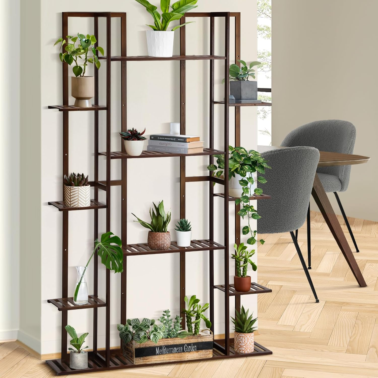 Livsip Indoor Plant Stand 7 Tiers Flower Pots Holder Plant Shelf Plant Rack for Outdoor Living Room Garden Patio Display Shelves image number 4