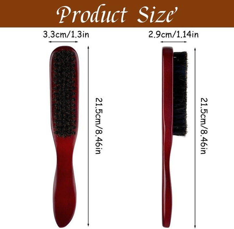 Sleek Bun Beard Brush Boar Bristle Brush Hair Brush Sleek Look Hair Styling Brush for Hair and Beard Styling image number 1