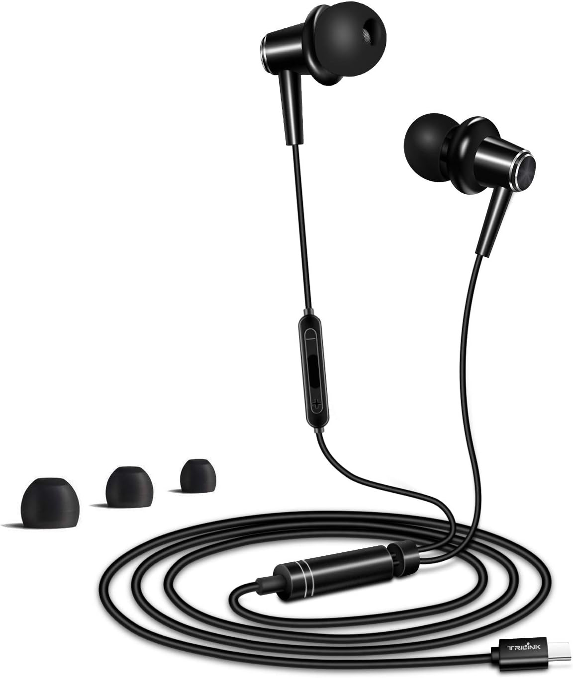 USB Type C Earbud Headphones Compatible with Xiaomi 10, 10 Pro, Mi 9, Mi 8, 8 Se, CC9 Pro, Mix 4, Mix 2, Mix2S, Redmi K40/K30/Pro, Note 8T/8/8 Pro/8A, Earphones with Mic and Volume Control