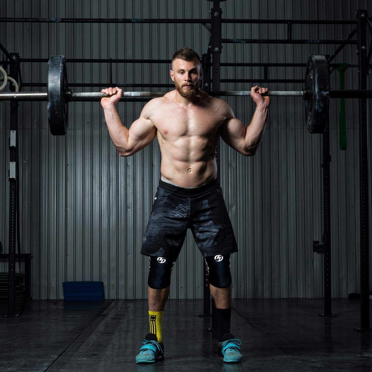 Knee Sleeves (1 Pair), 7Mm Neoprene Compression Knee Braces, Great Support for Cross Training, Weightlifting, Powerlifting, Squats, Basketball and More image number 1