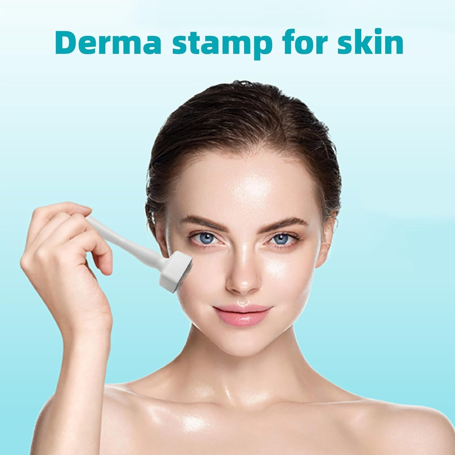 Microneedling Derma Stamp Pen, Dermastamp System, Derma Roller Alternative, at Home Skin Care Tool, 0.25Mm