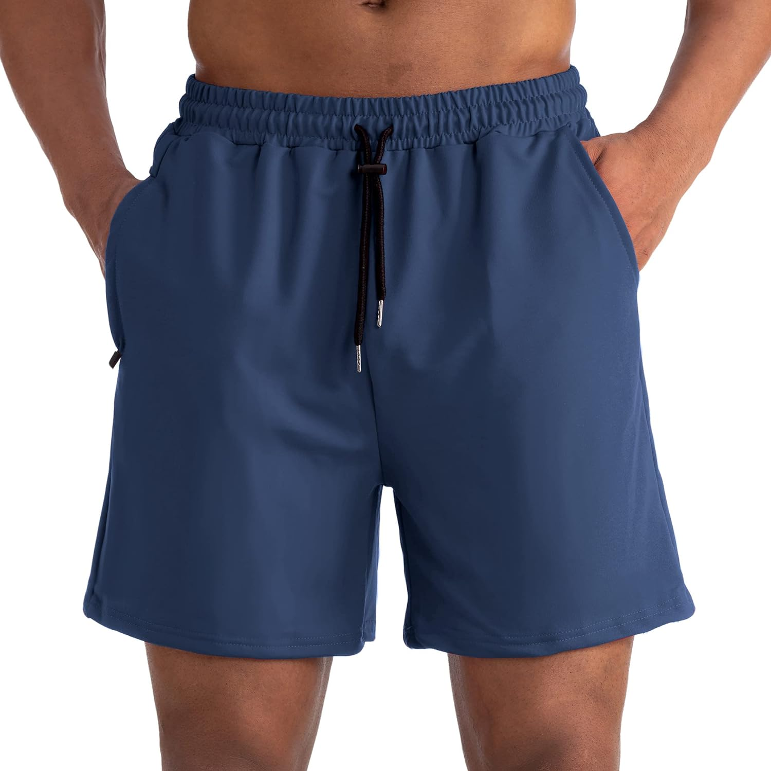 KEOYA Mens Workout Shorts Athletic Running Shorts Quick Dry Elastic Gym Shorts Bodybuilding Jogging with Pockets