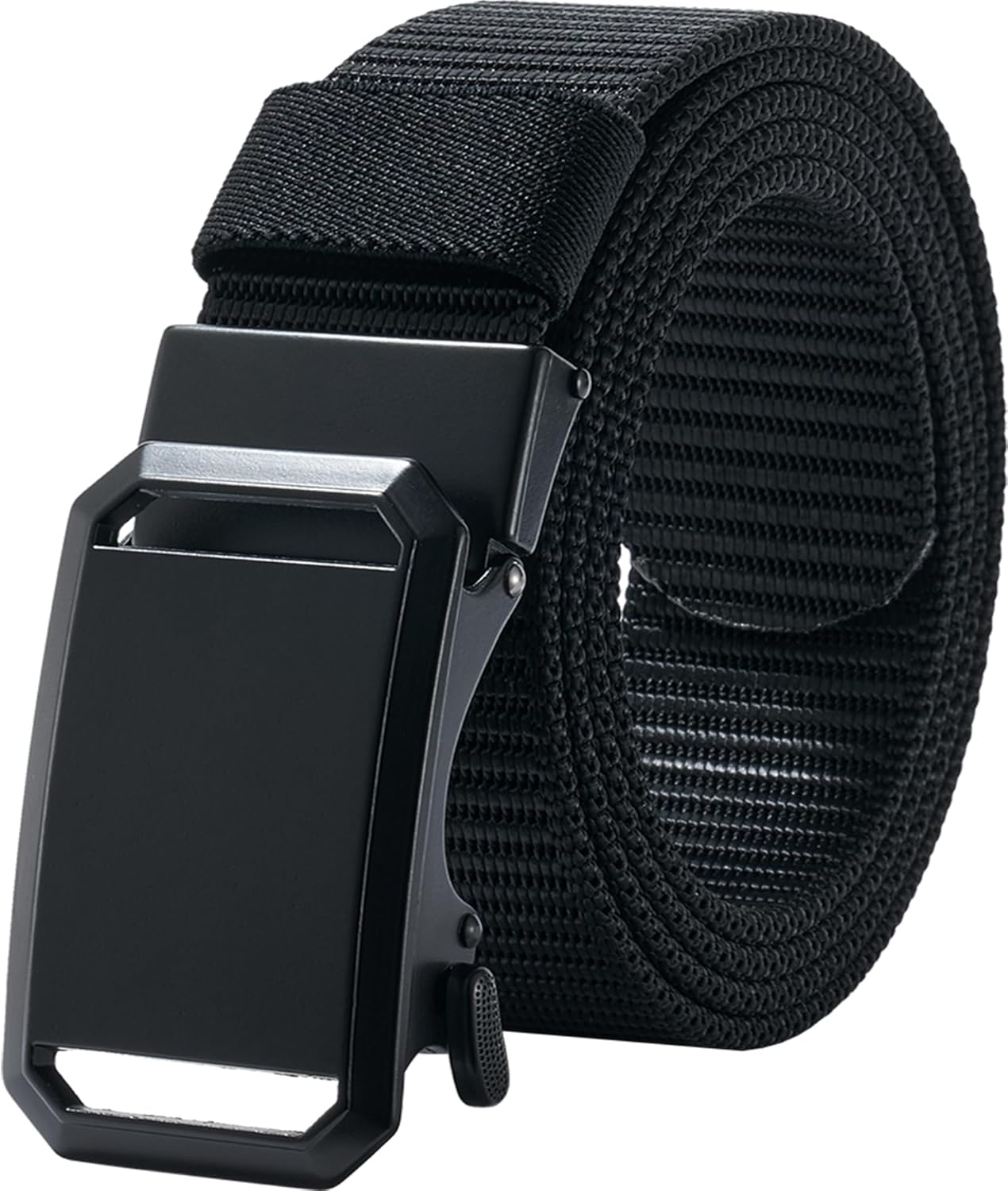 Lionvii Men'S Belt - Ratchet Belt for Men Casual, Nylon Jeans Belt with Click Buckle, Breathable Fabric Waist Strap Easy Adjustable Trim to Fit 28-49" Waist