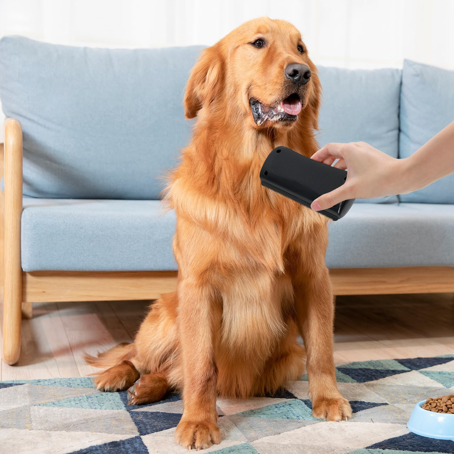 Deshedding Brush for Dogs &ndash; Dog Grooming Brush for Shedding, Pet Hair Removal Tool for Long & Short Hair, Gentle Undercoat Rake for Cats & Dogs, Painless Detangling & Shedding Control image number 3