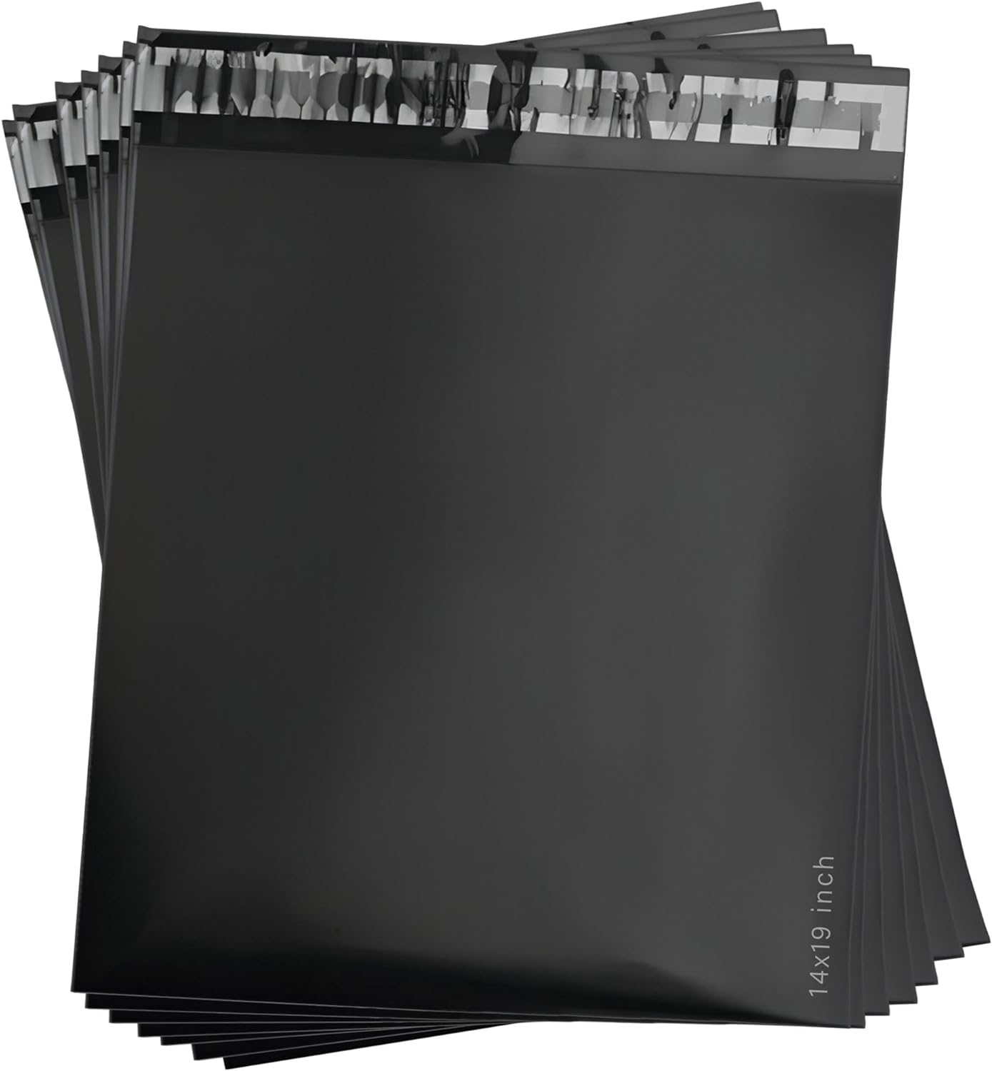 Postage Bags for Clothes - Pack of 20 - Black 14X19 Inch Parcel for Posting - Self Seal Postal Packaging - Tear Resistant Mailing and Shipping image number 5