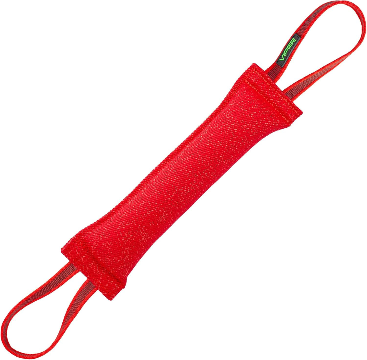 Viper Synthetic K9 Tug Toy Reward with Two Handles for Adult Dogs and Puppies. Ruber Handles, Blue, 12 X 2