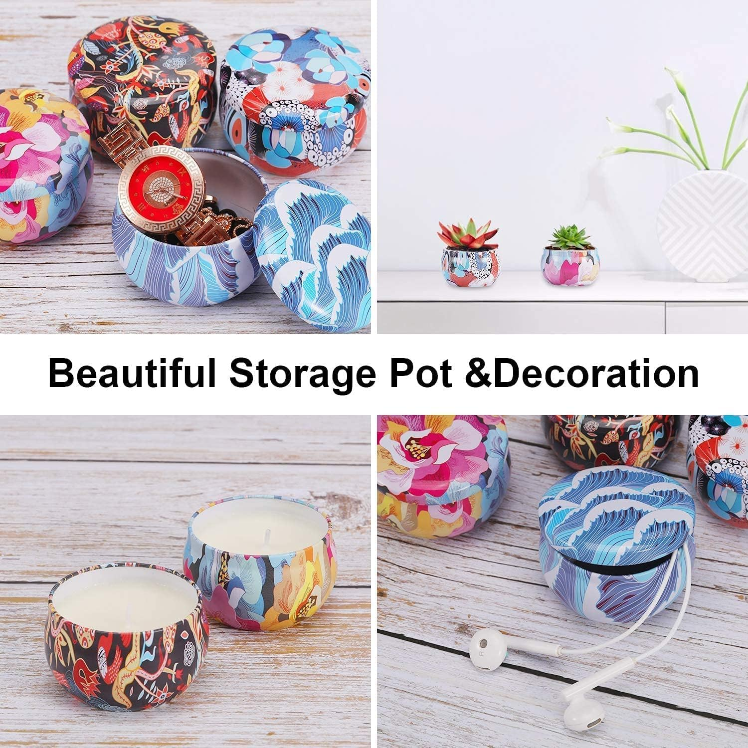 TTRWIN Scented Candles Gift Set,12 Pcs Relaxing Aromatherapy Scented Candles Clearance, Portable Travel Tin Stress Relief Candles for Home Scented, Women, Mother&rsquo;S Day, Christmas image number 5