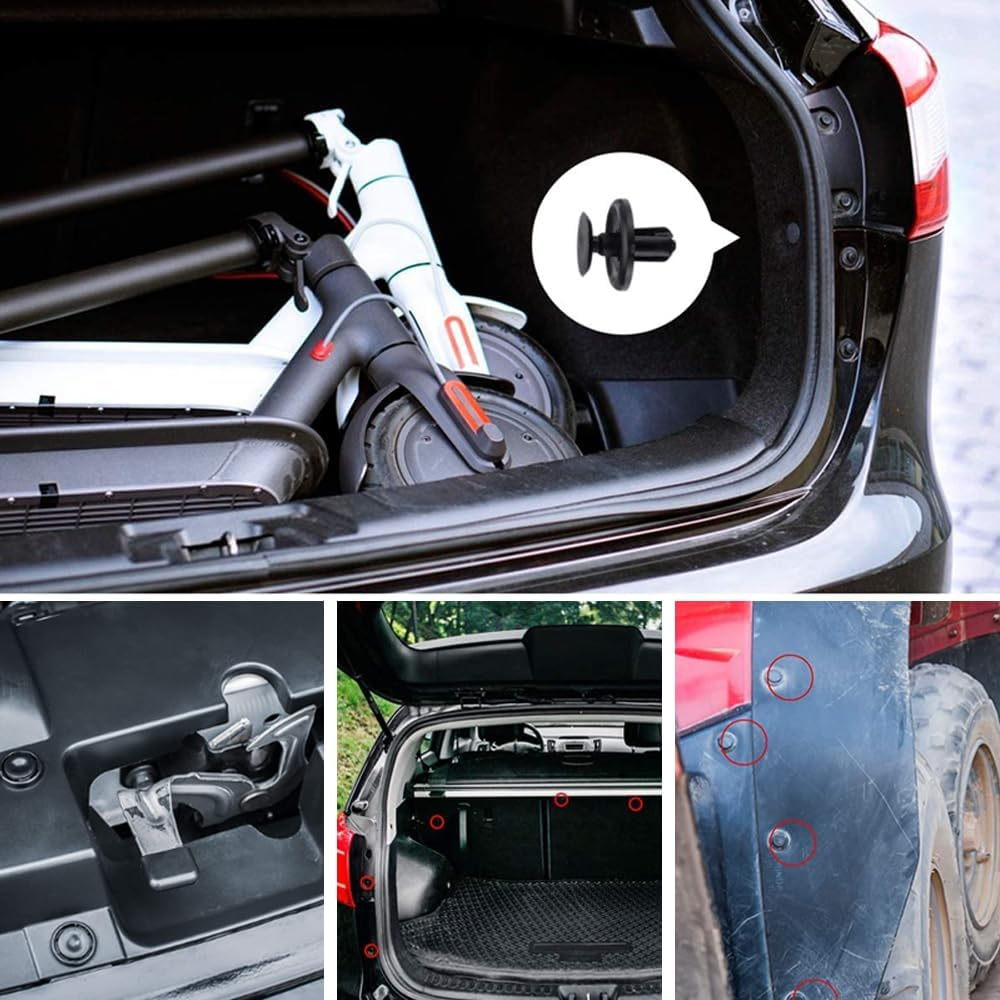 Tootoo 795X Car Body Trim Clips Retainer Bumper Auto Panel Push Plastic Fastener Kit image number 4