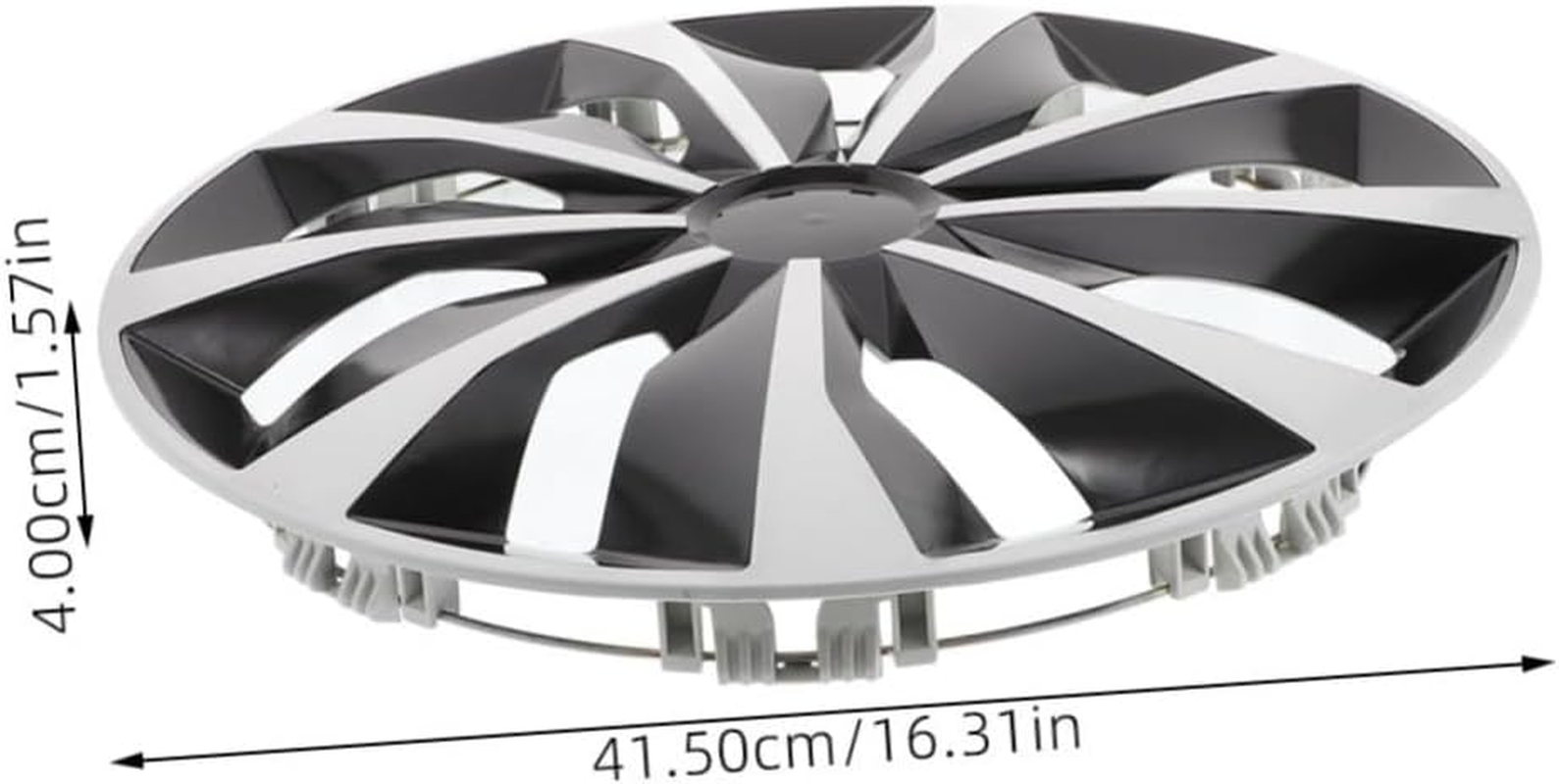 INOOMP Decorative 15-Inch Universal Wheel Cover Hubcap Rim Hubcaps Replacement White Car Wheel Hub Frame Cover for Vehicle Rims Automotive Accessories