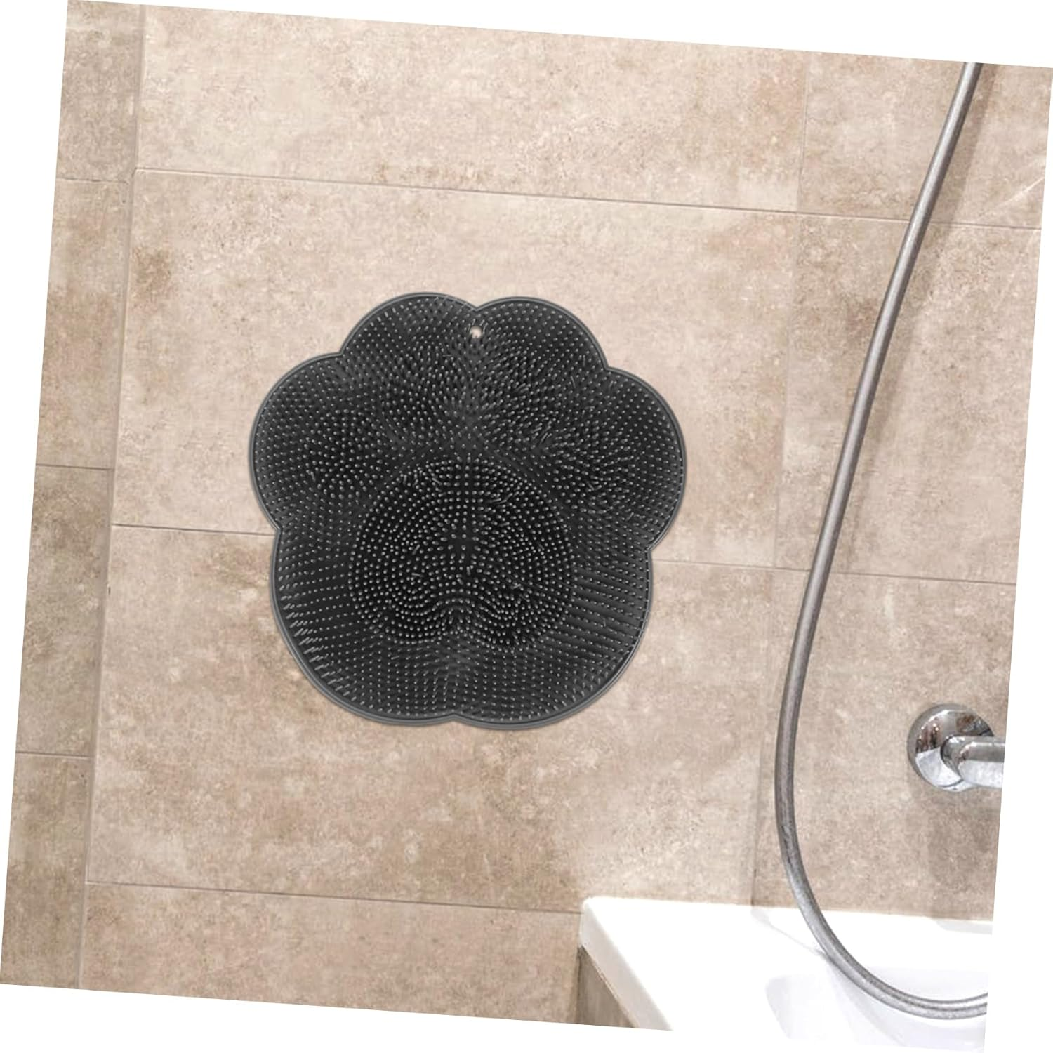 ERINGOGO Shower Foot Scrubber Mat Cups Gentle Back Massage Pad for All Skin Types Anti-Skid Bath Mat Practical and Space-Saving Design for Daily Use