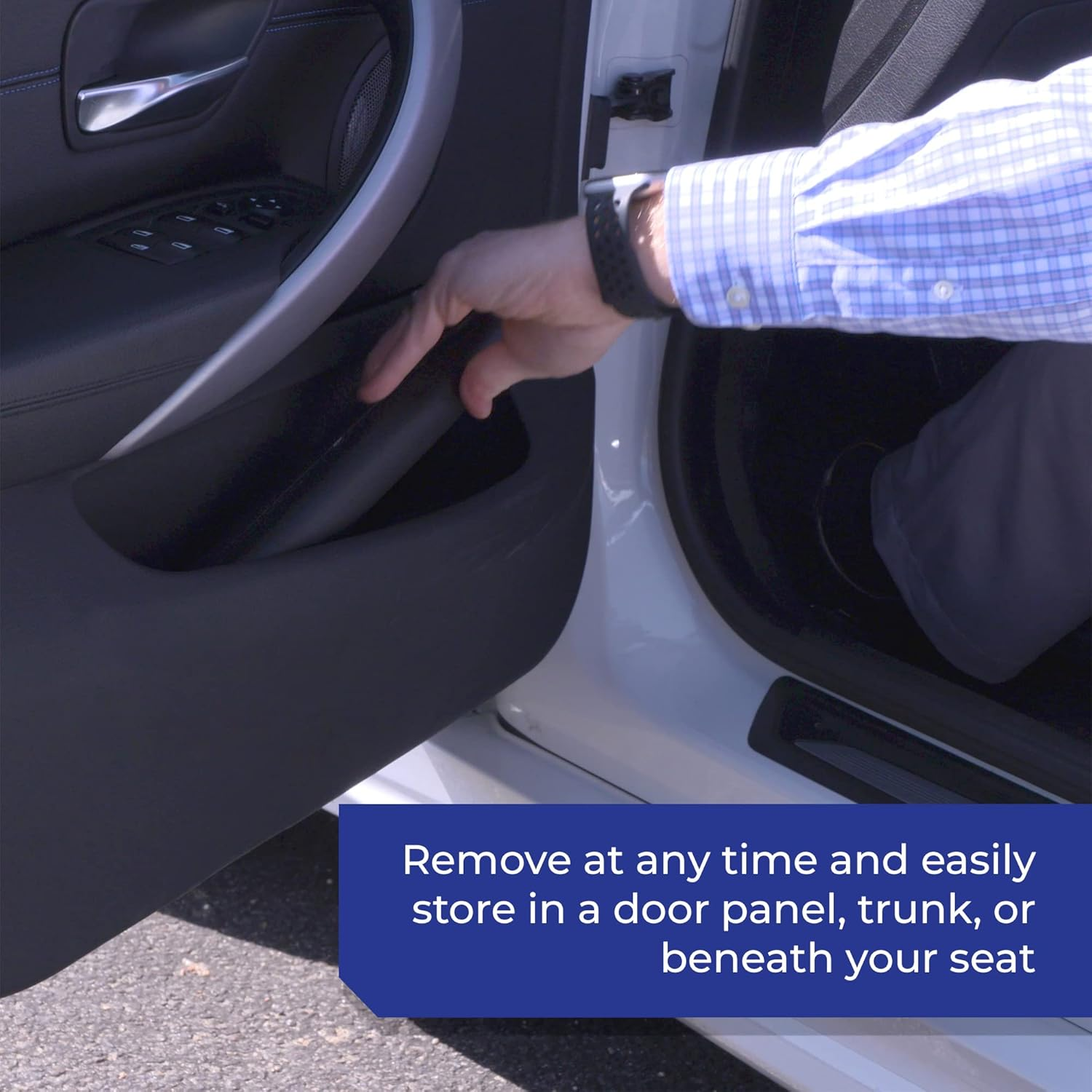 Dent Prevent Removable Magnetic Car Door Protector, 2-Pack Door Ding Protector for 2 Doors, Extendable to Fit All Car and Truck Doors with High Energy Magnets, Prevents Dents, Scratches and Dings image number 6