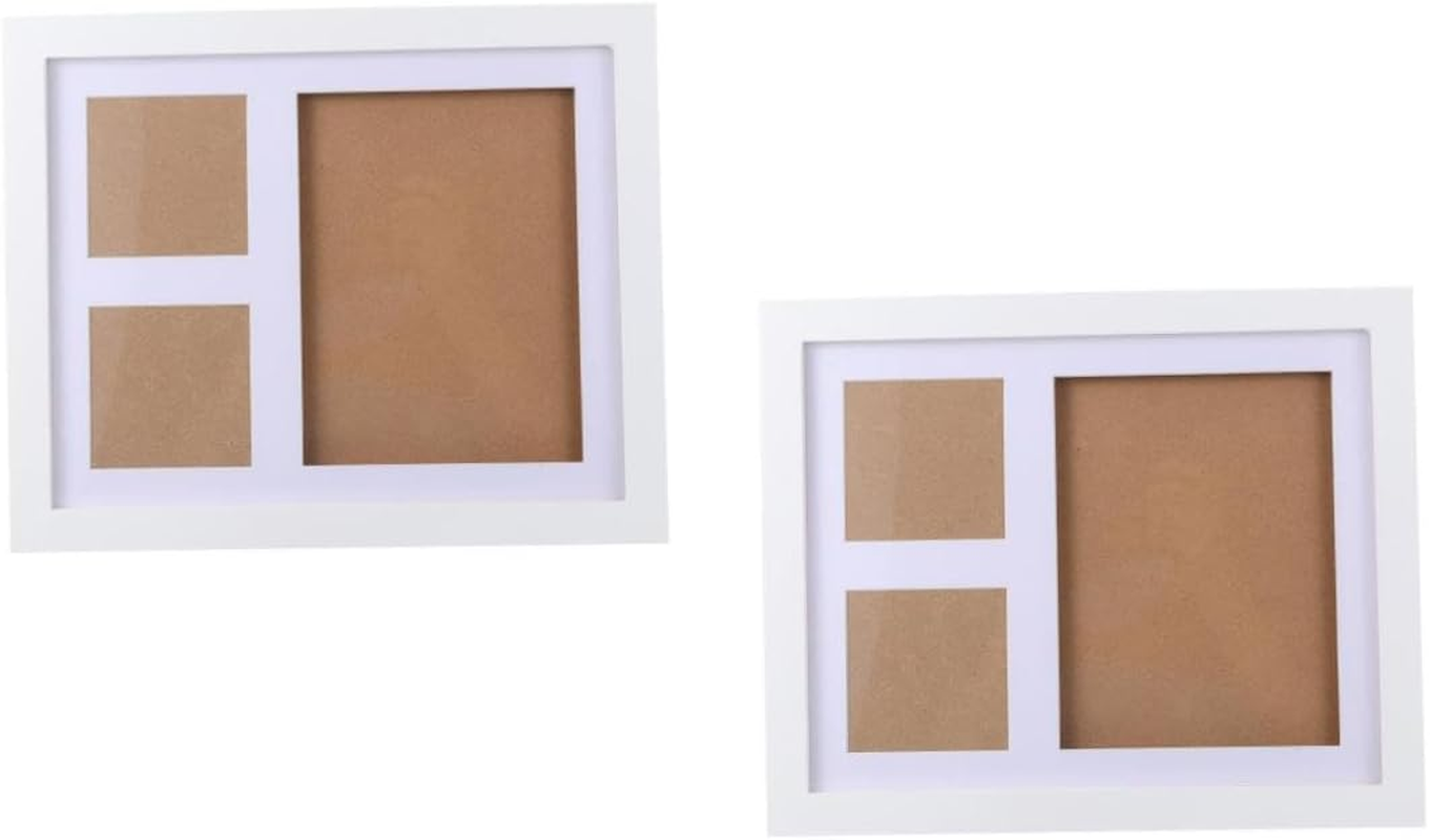 Yardwe 2 Sets Newborn Keepsake Kit with Hand and Footprint Frame for Photos Nursery Wall Decor and Standing Display Shower Gift to Capture Life and Precious Growth Moments image number 2