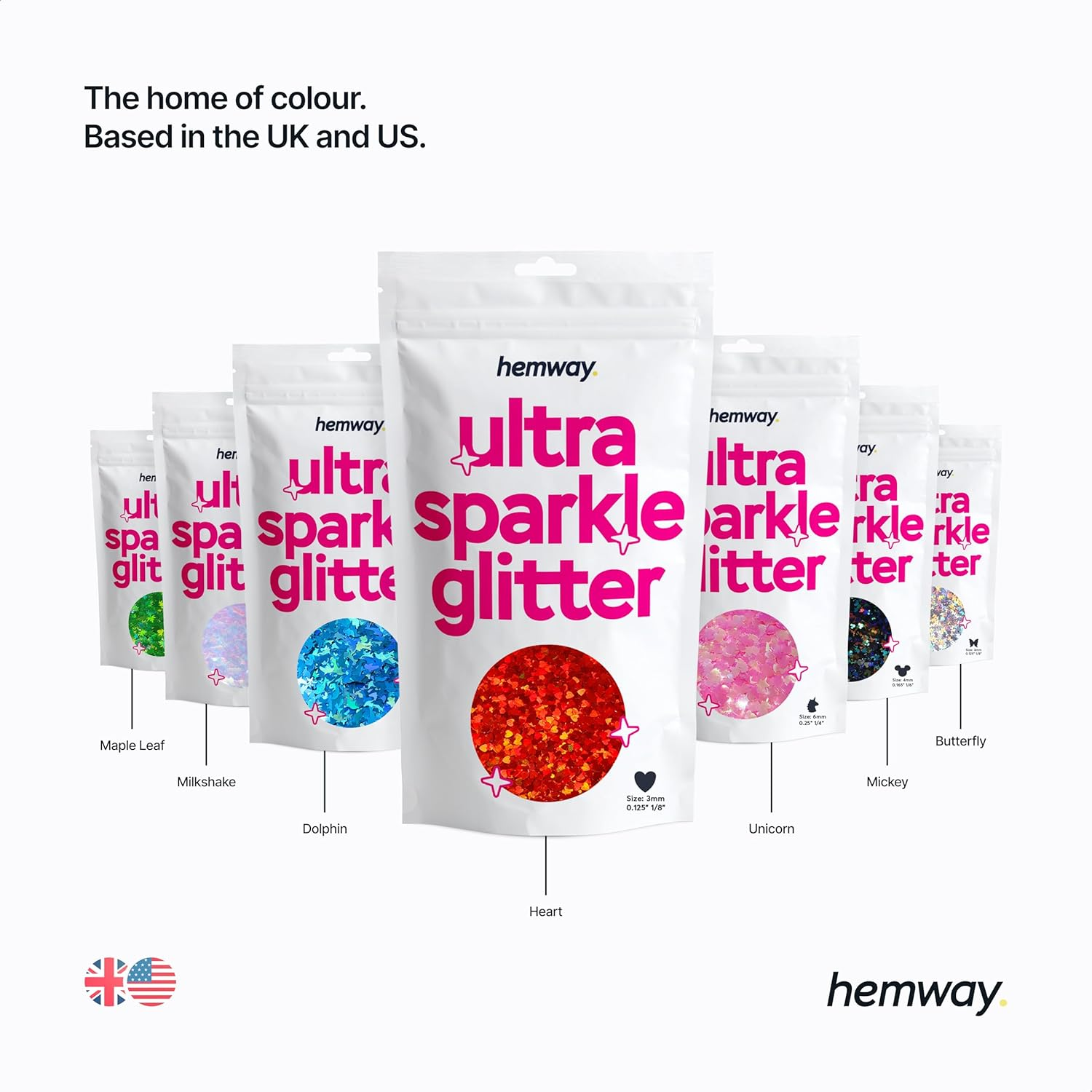 Hemway Ultra Sparkle Glitter - 1/6" 0.165" 4Mm - Micky Mouse Glitter Sequin Confetti, Party Decoration, Nail, Body, Face, Arts, Crafts - Silver Holographic - 50G image number 6