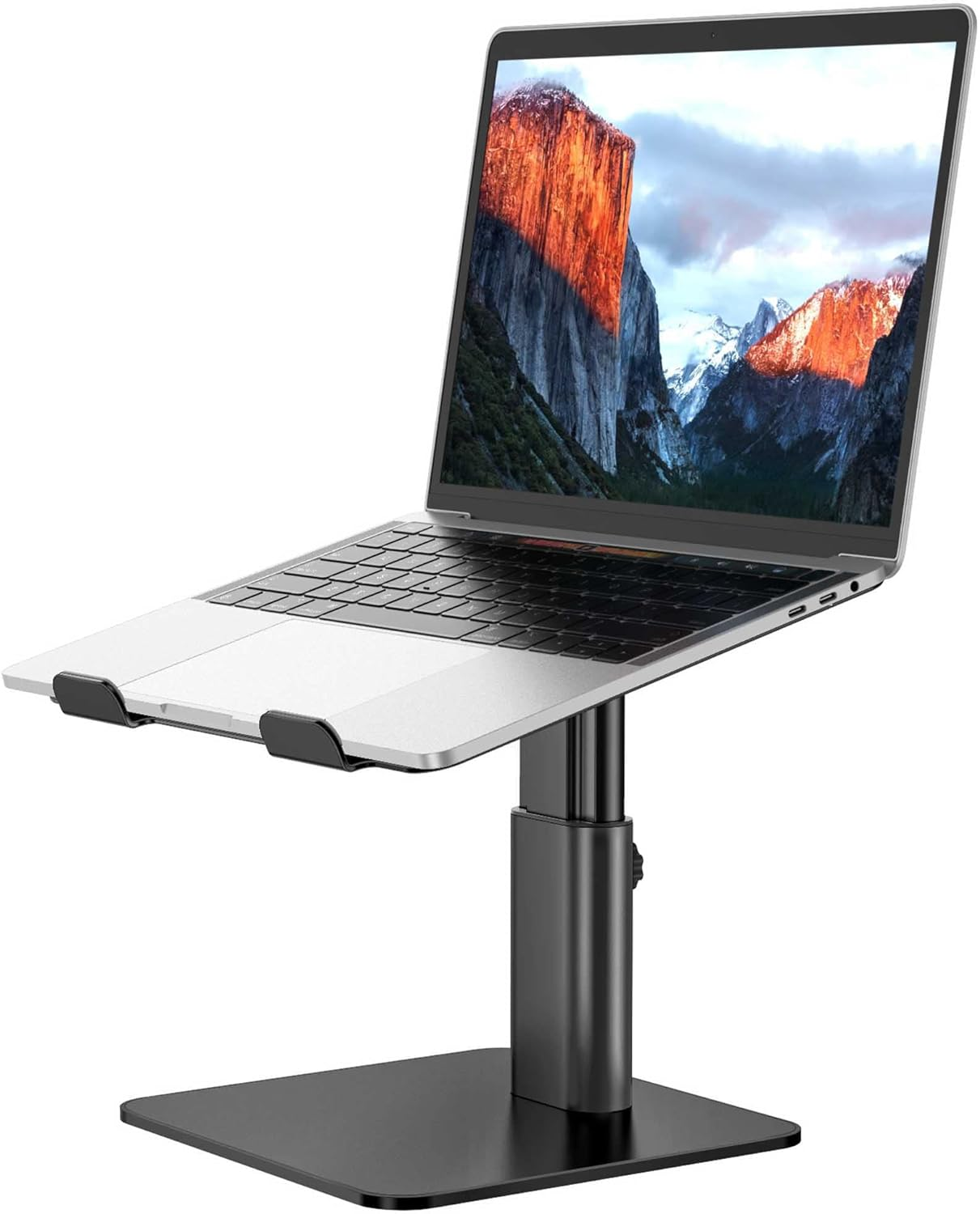 BESIGN LSX6N Laptop Stand, Ergonomic Adjustable Notebook Riser Holder, Computer Stand Compatible with Air, Pro, Dell, HP, Lenovo More 10-15.6" Laptops, Black