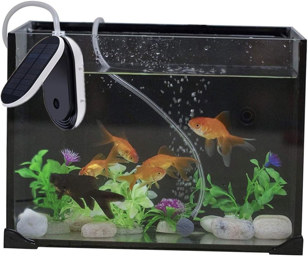 Solar Oxygen Aerator with Pure Copper Core and Built Lithium Battery Portable Aeration Pump for Outdoor Fish Tanks and Aquariums Low Noise Sun Powered Oxygenation Tool for Garden image number 5