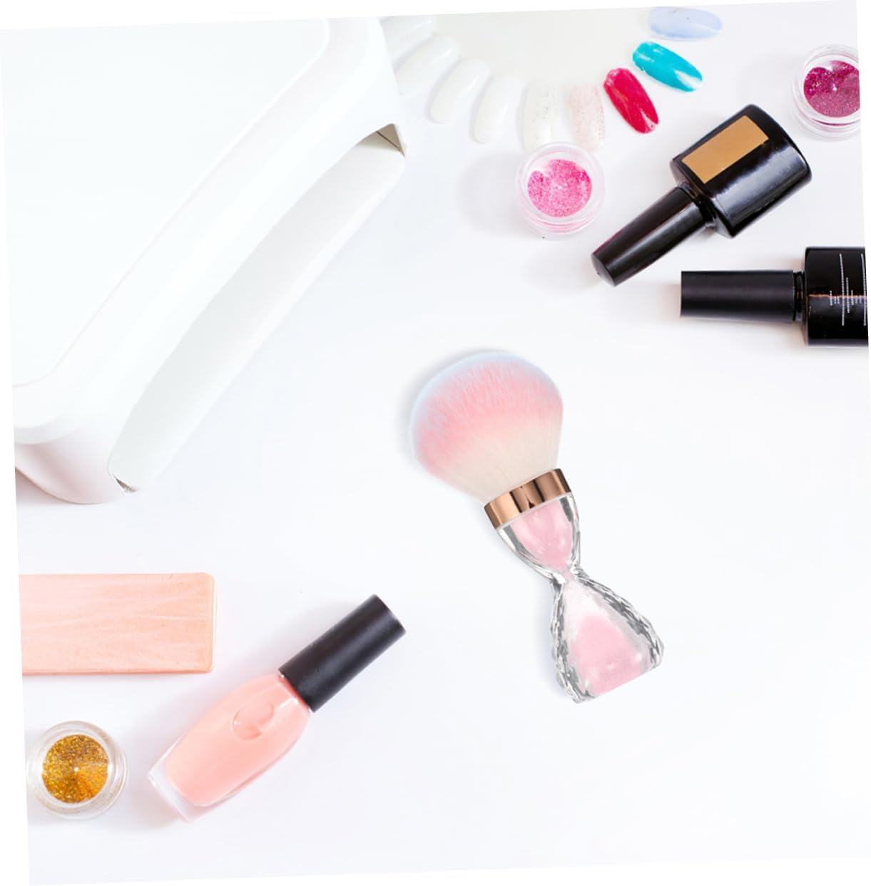 VICASKY 2Pcs Nail Scrubber Brush Hair Coloring Brush Hand Grip Nail Hairdressing Cleaning Tools image number 2