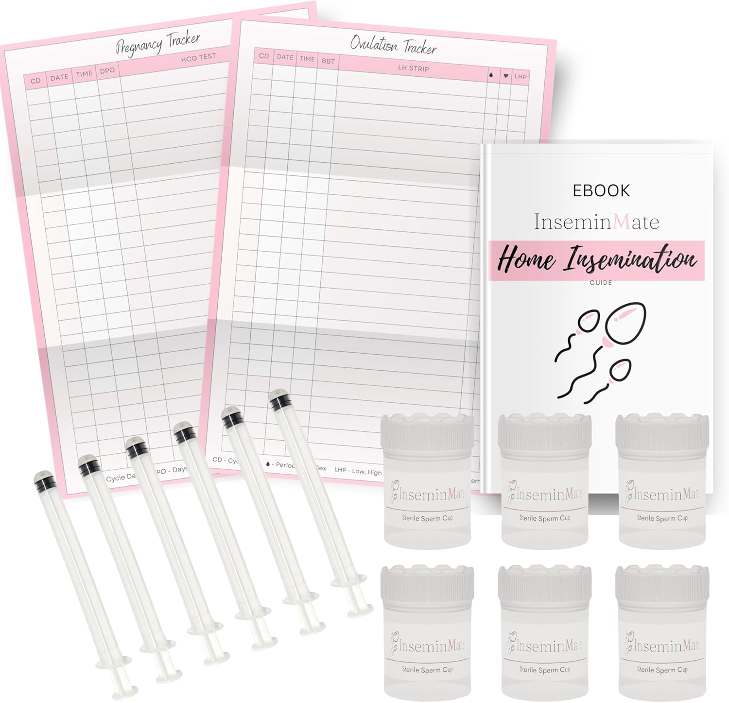 At-Home Insemination Kit, 6 Liquid Dispensers, 6 Collection Cups, Tracking Sheets and Guide image number 5