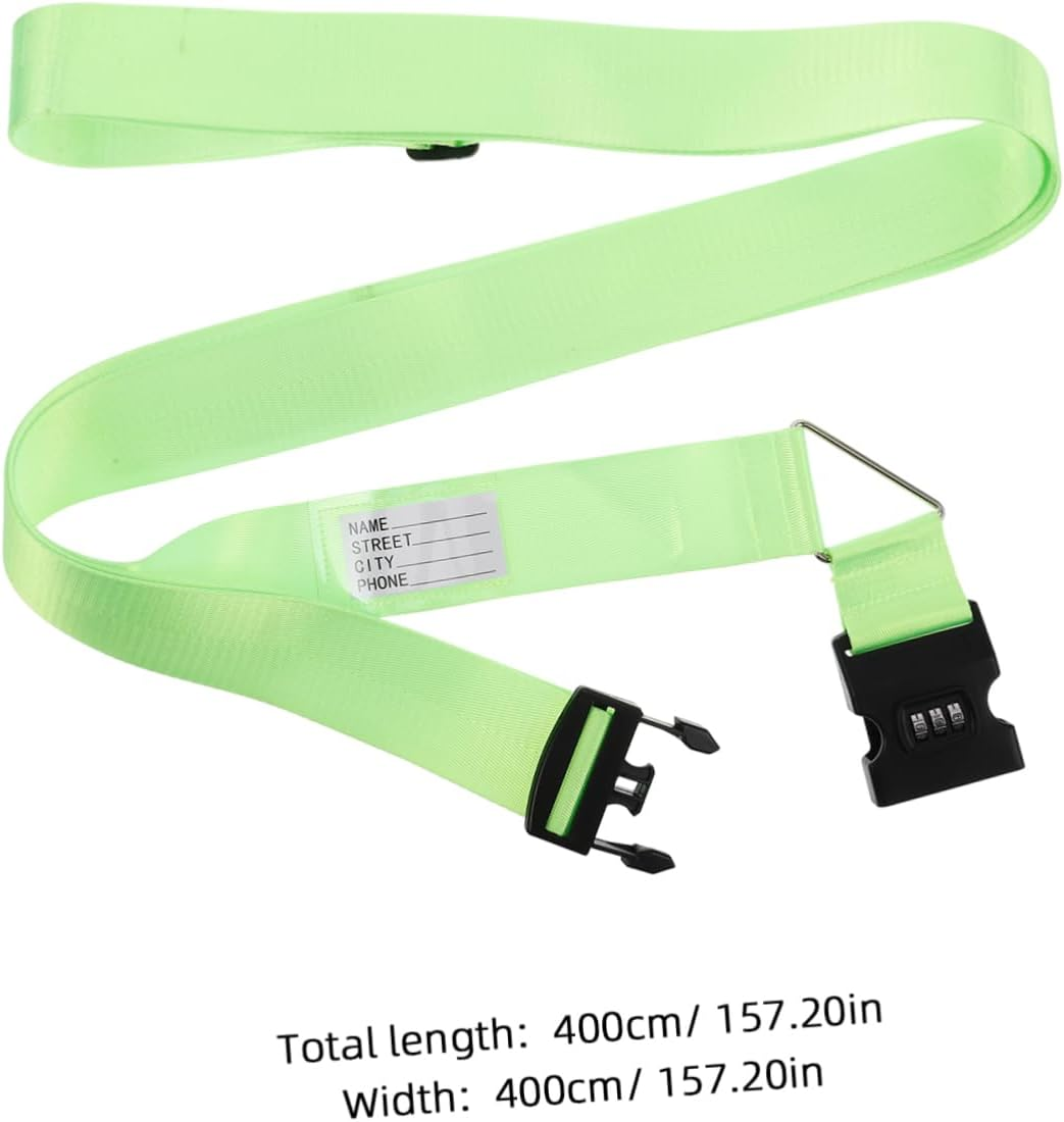 FOMIYES Adjustable Suitcase Straps Luggage Straps Belt Travel Belt Lock Accessories image number 4