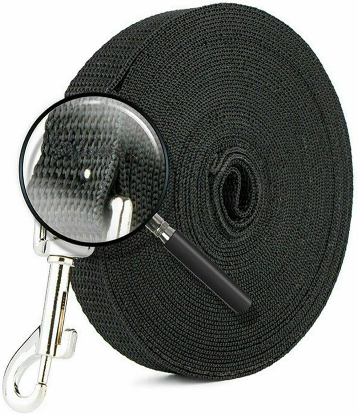 16.4Ft (5M) Long Lead-Training Leash/Long Line Nylon Comfortable Durable Dog Leash for Dog/Puppy Training,Play,Camping,Extra Long Dog Leash - Orange image number 7