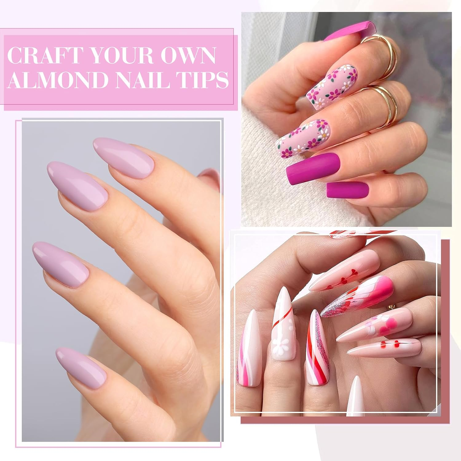 CANNI 9Ml Hema-Free Gel Nail Polish Set- 6Pcs Light Pink Nail Gel Manicure Kit, Soak off LED Polish DIY at Home Salon Gifts for Women Girls image number 6