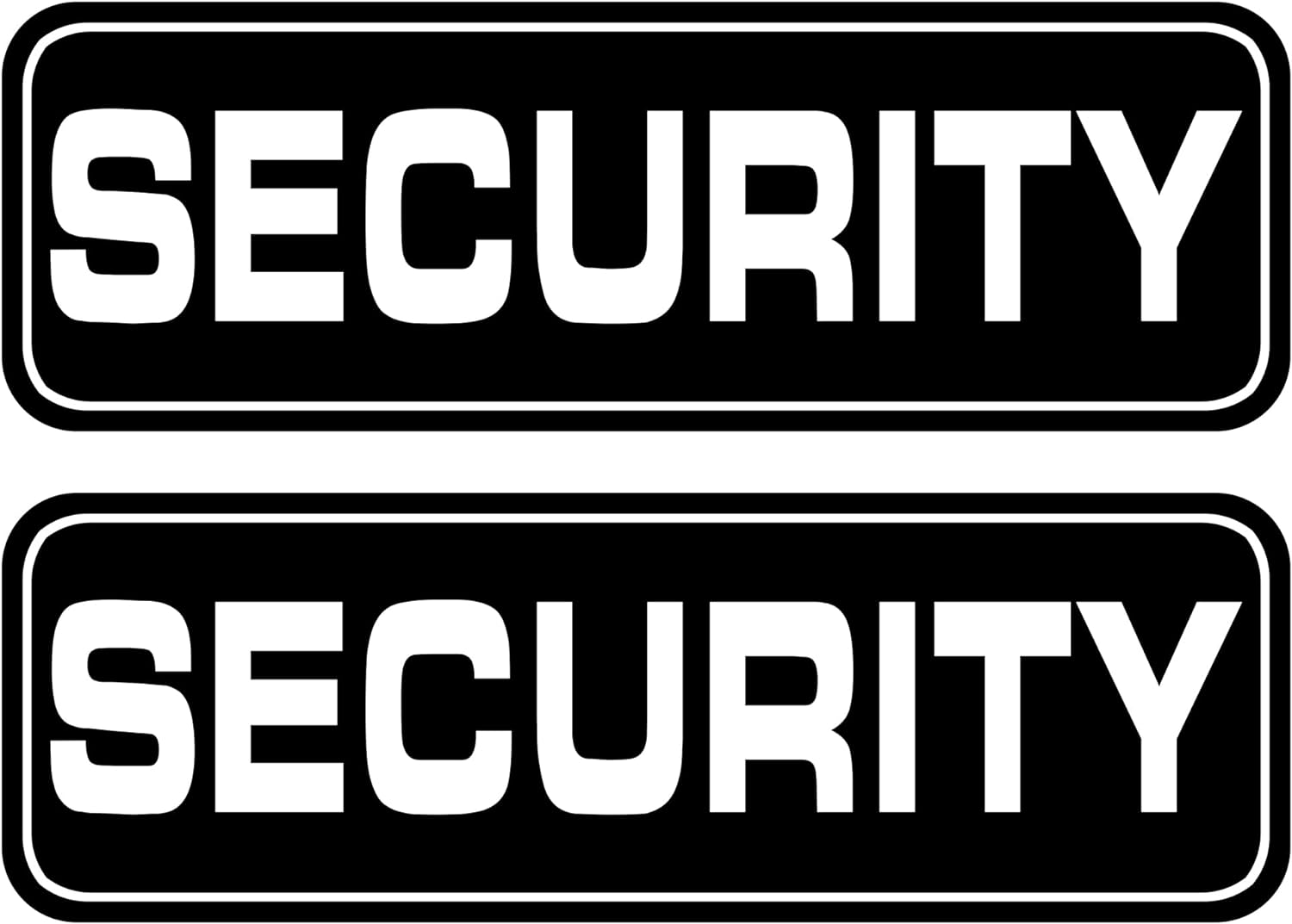 Signs Security Officers Magnetic for Vehicles Trucks, SUV and Cars, Rover, Patrol Security 116 (Black)