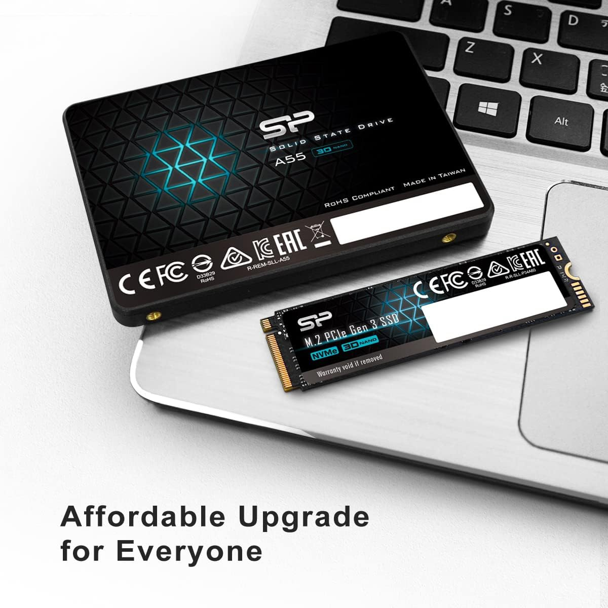 Silicon Power Ace A55 2TB SATA SSD, up to 500Mb/S, 3D NAND with SLC Cache, 2.5 Inch SATA III 6Gb/S Internal Solid State Drive for Desktop Laptop PC Computer image number 3