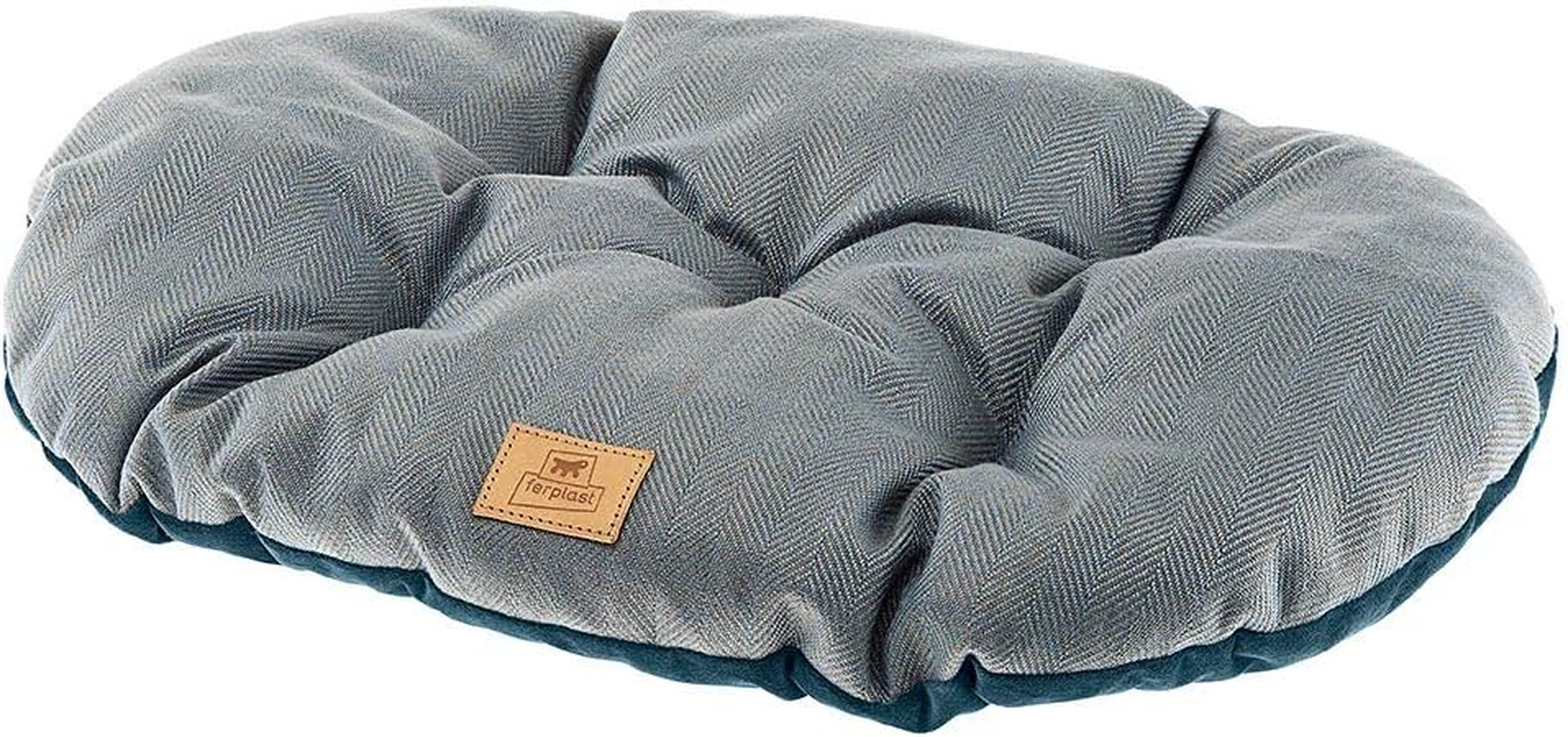 Ferplast Cat and Dog Cushion Stuart 45/2, Double-Sided, Tweed and Soft Velvet, Washable, Beige, XS