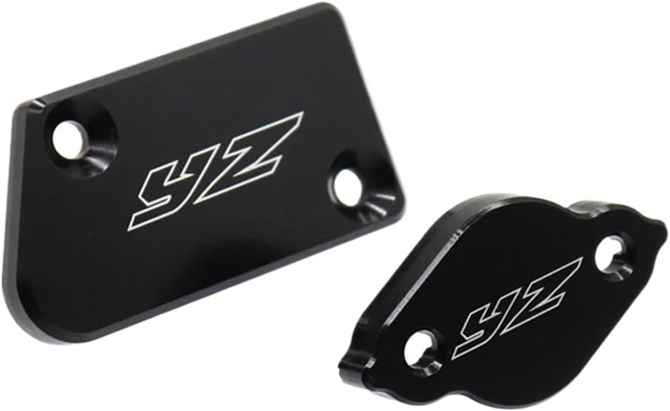 DWESWQQ Fit for Y-A-M-A-H-A YZ125/X YZ250/X/F/FX YZ450F YZ450FX YZ426F YZ250F Motorcycle Oil Fluid Cylinder Cap Front Rear Brake Reservoir Covers(Blue)