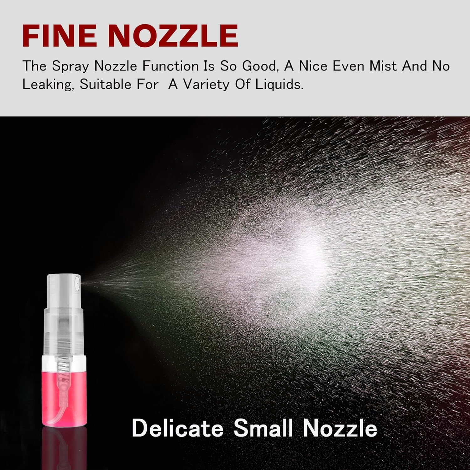 Glass Spray Bottle Atomizer, Refillable Container for Cleaning, Travel, Essential Oils, Perfume - 60 Pcs, 2Ml image number 4