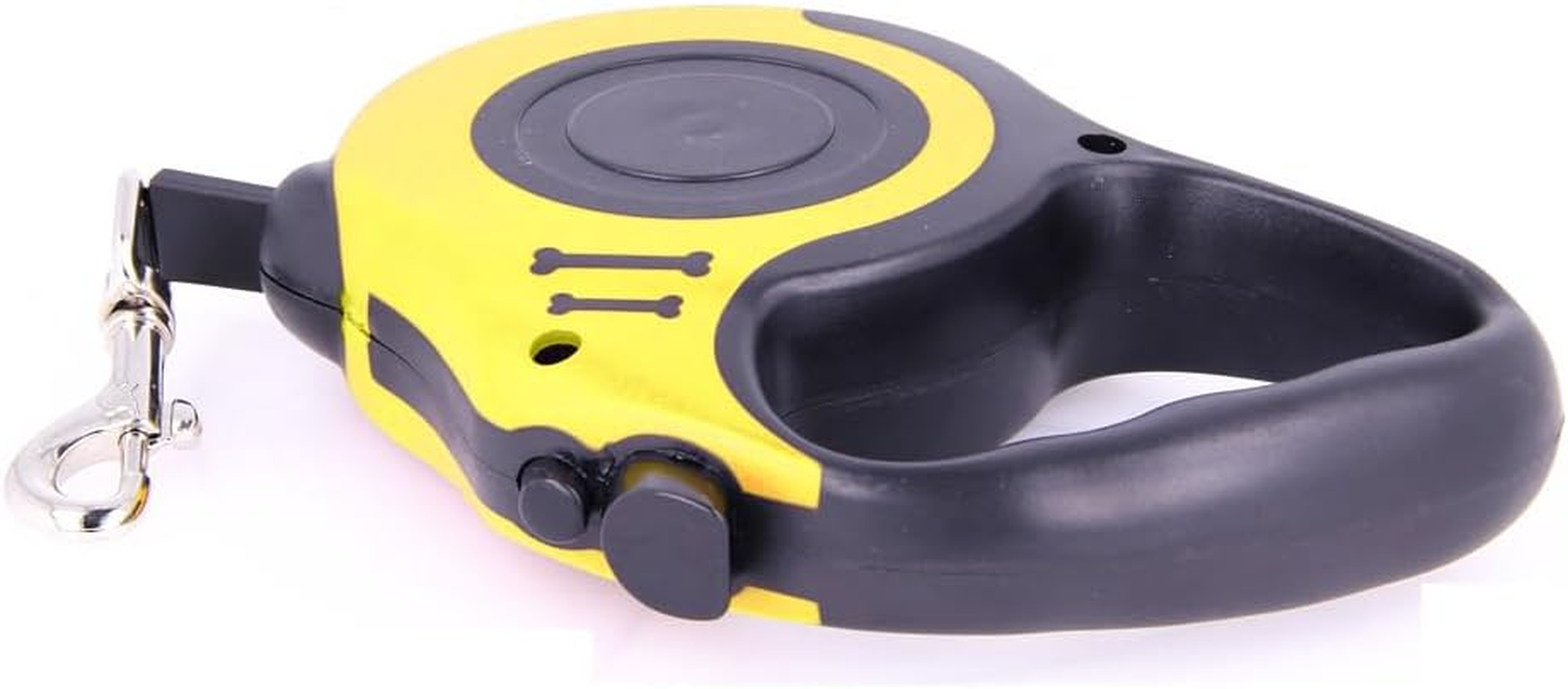 Ergonomic Extendable Lead for Dogs, Cats and Pets up to 12 Kg, Extendable 5 M, Yellow