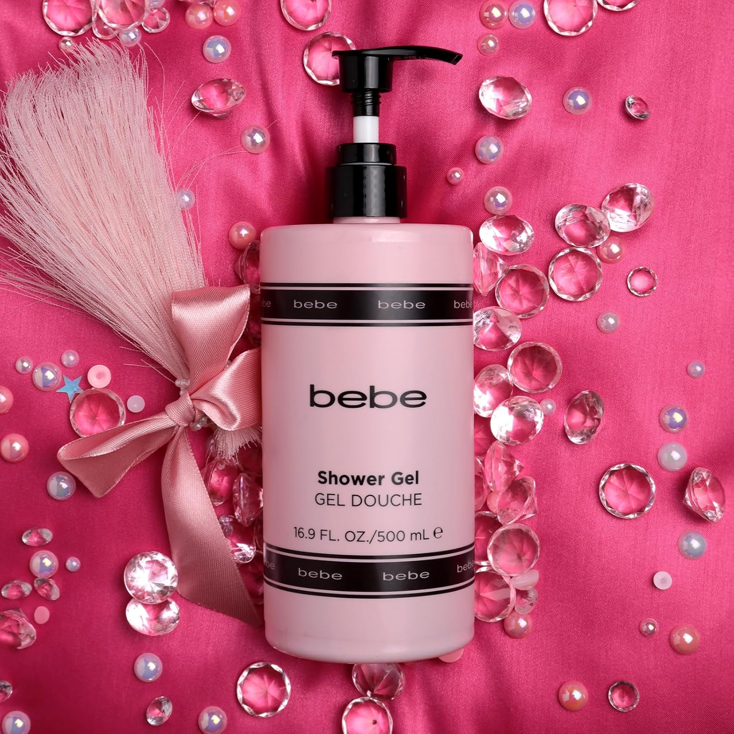 Bebe Silver Shower Gel - Moisturizing Body Wash Women with Mango, Tuberose and Yellow Peony - Leaves Skin Hydrated, Soft and Silky - 500 Ml image number 4