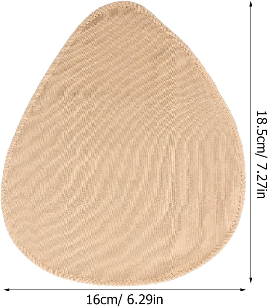 Bra Insert Sleeve Prosthesis Cover Cotton Protective Bra Pad Sleeve Skin Color L Size for Women Breast Form Protection in Everyday Wear image number 3