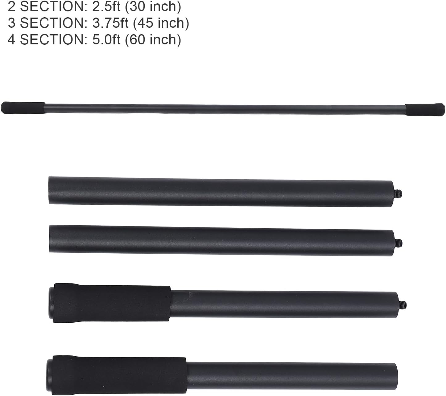 Yoga Stick Sturdy Steel, Adjustable Stretching Stick for Mobility Flexibility and Balance, Versatile Exercise Sticking with Foam Handles for Fitness, Rehabilitation, and Posture image number 2