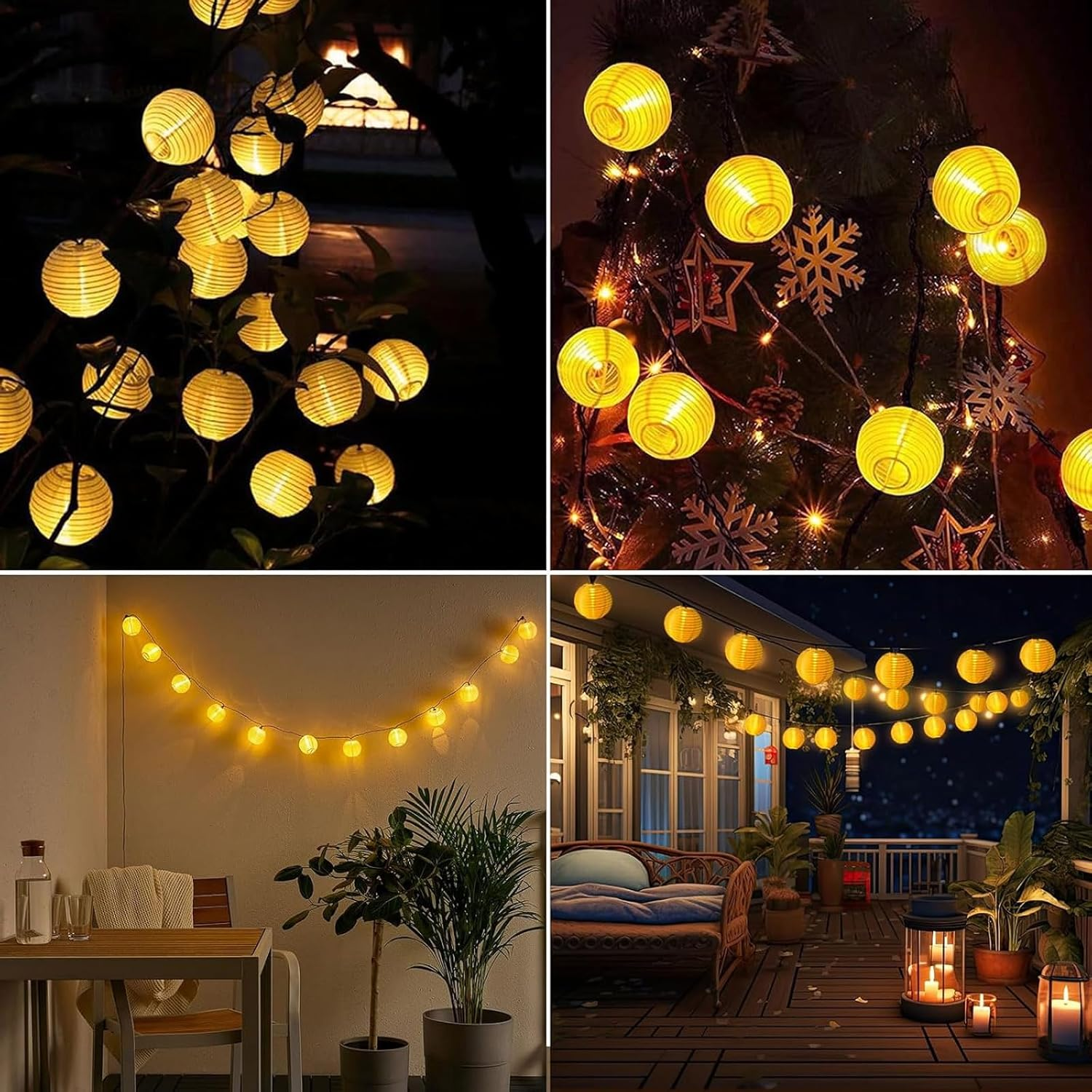 Alegre 3.5 M 10 LED Solar Fairy Lights Lantern Outdoor with 8 Modes image number 3