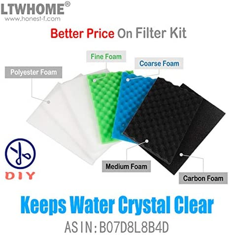 LTWHOME 430Mm X 300Mm DIY Activated Carbon Impregnated Foam Filter Sheet (Pack of 3) image number 4