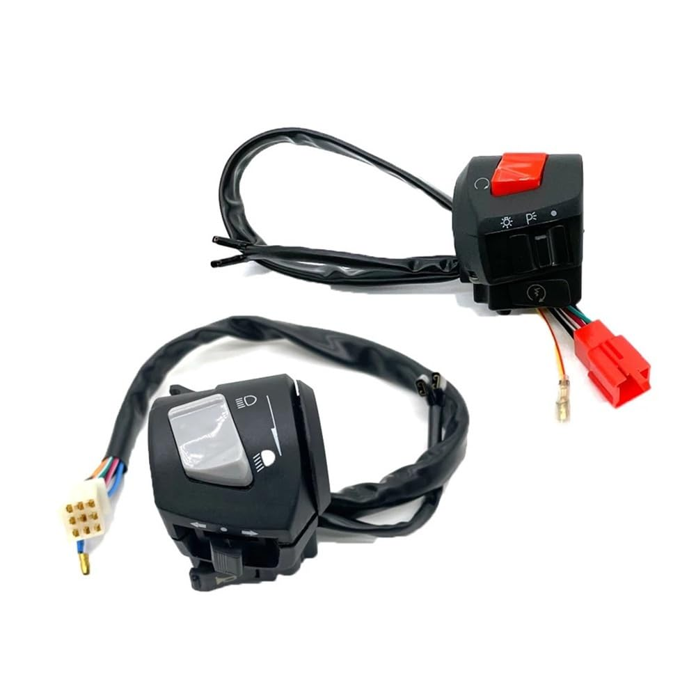 22Mm Motorcycle Switches Motorbike Horn Button Turn Signal Electric Start Handlebar Controller Switch 1 Pair image number 3